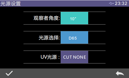 霧度儀光源設(shè)置