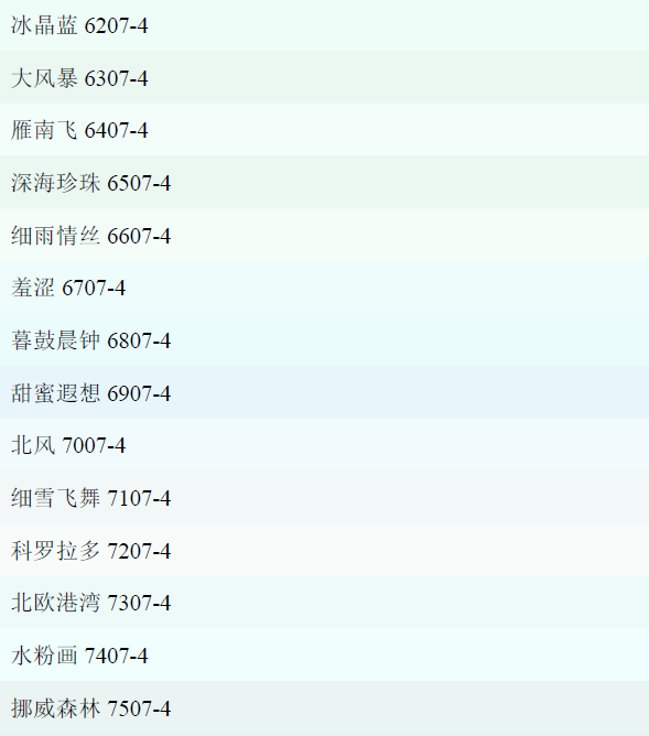 立邦漆色號(hào)查詢